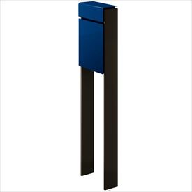 YKK フィッテ （上入れ前だし） DPB-1 『ポスト＋柱セット』 ポスト：プレシャスブルー／柱：シュペリグレイ｜エクステリアのキロ支店