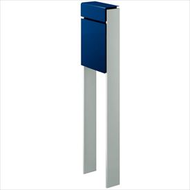 YKK フィッテ (上入れ前だし) DPB-1 『ポスト+柱セット』 ポスト:プレシャスブルー/柱:シルバー|エクステリアのキロ支店