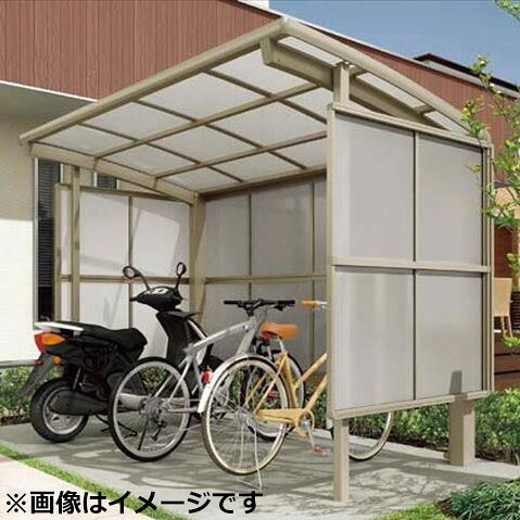 リクシル サイクルポート フーゴR パーク 29-21型 パネル高さ H:1800 ポリカ板 『サビに強いアルミ製 家庭用 自転車置き場 屋根』|エクステリアのキロ支店
