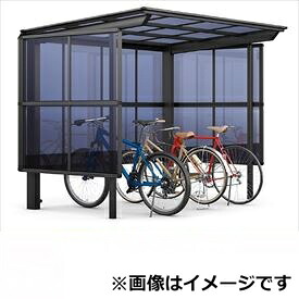リクシル サイクルポート フーゴF パーク 29-18型 パネル高さ H：1800 ポリカ板 『サビに強いアルミ製 家庭用 自転車置き場 屋根』 アルミ形材色
