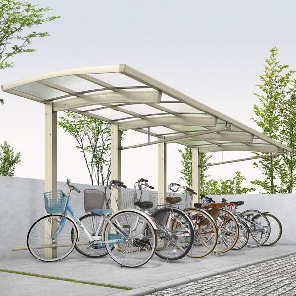お得な情報満載 サイクルポート 屋根 自転車置き場 おしゃれ 家庭用 サビに強いアルミ製 Ykkap レイナポートreグラン ミニ J22 29 21 たて 2 連棟セット 熱線遮断ポリカ屋根 ハイルーフ Blog Evolutionnutritionlab Com Br