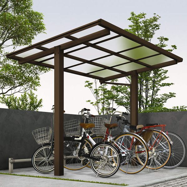 信頼 Ykkap エフルージュグラン ミニ サイクルポート Zero 22 基本セット 標準高さ 熱線遮断ポリカ屋根 アルミ形材色 屋根 自転車置き場 おしゃれ 家庭用 サビに強いアルミ製 Adrm Com Br