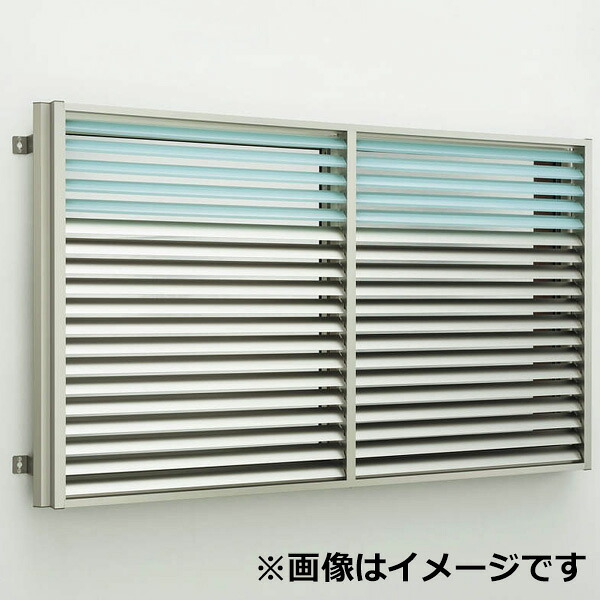 YKKAP　多機能ポリカ+アルミルーバー　片上げ下げ窓用本体　たて隙間隠し付き　幅680mm×高さ1000mm　1MG-06009-U 『取付金具は別売』『格子 防犯 防犯対策 台風対策 アルミサッシ 面格子 窓格子 日除け 日よけ 目隠し 換気 風が