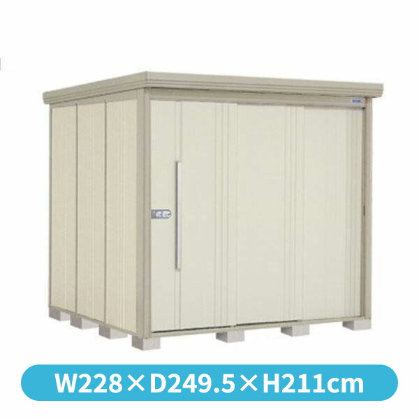タクボ物置 ND/ストックマン 側面棚 ND-2222Y 標準屋根 一般型 『追加金額で工事可能』 『物置 屋外用 大型 倉庫 小屋 屋外 収納庫 diy 大容量 吊り戸 鍵つき 庭』【追加金額で取付工事可能】 ムーンホワイト|エクステリアのキロ支店