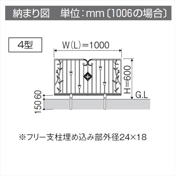 格安 価格でご提供いたします 三協アルミ 鋳物フェンス ファンセル6型