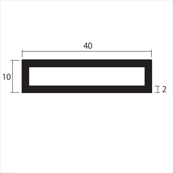 激安の 安田株式会社 一般形材 アルミ不等辺角パイプ 定尺 L 4 000 2 0 40 10 ｍｍ 外構diy部品 シルバー クライマックスセール Www Ugs Ed Ao