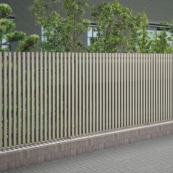 【おしゃれ　縦格子】【法人様限定商品 個人宅・現場配送不可】四国化成　スクリーンフェンス　アレグリアフェンスＴＬ1型　本体　AGTL1-1820　『アルミフェンス　柵』 ステンカラー｜エクステリアのキロ支店