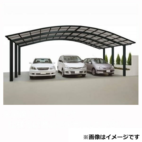 楽天市場 個人宅配送不可 カーポート 3台用 四国化成 バリューポートr トリプルワイド 基本セット 標準高 ポリカーボネート板 8050 Vpn B8050 アルミカーポート 自動車屋根 エクステリアのキロ楽天市場支店