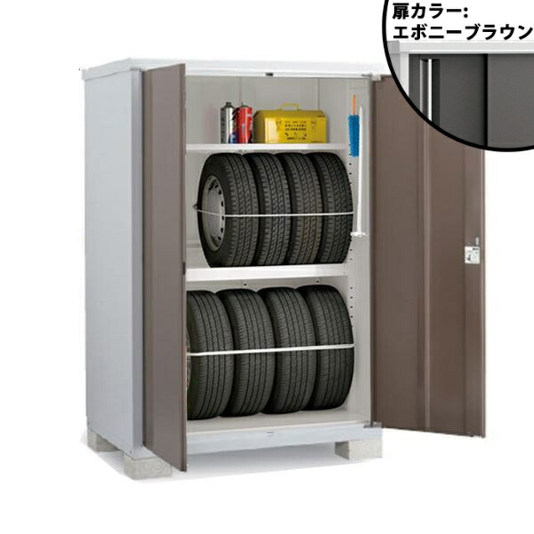 【タイヤ専用】イナバ物置 BJX／タイヤストッカー BJX-139ET EB タイヤ専用収納庫『物置 屋外 小型 小屋 倉庫 収納庫 イナバ diy キット スリム おしゃれ』【関東・東海地方限定配送】【追加金額で取付工事可能】 EB(エボニーブラウン)｜エクステリアのキロ支店 50,094円