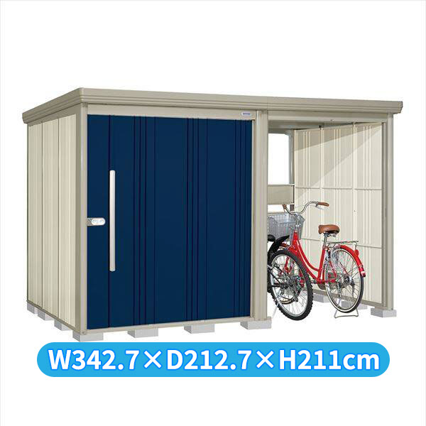 タクボ物置 TP／ストックマンプラスアルファ TP-3319 一般型 『物置 屋外 大型 倉庫 小屋 収納庫 diy サイクルポート タイヤ テント 庭 おしゃれ』【追加金額で取付工事可能】 ディープブルー