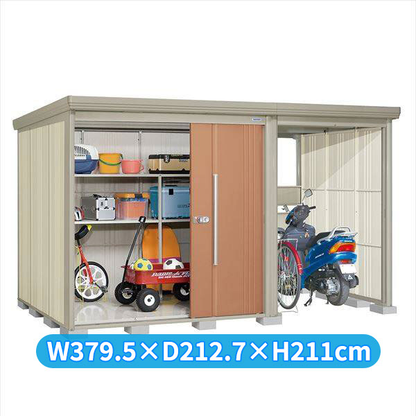 タクボ物置 TP／ストックマンプラスアルファ TP-Z3719 一般型 『物置 屋外 大型 倉庫 小屋 収納庫 diy サイクルポート タイヤ テント 庭 おしゃれ』【追加金額で取付工事可能】 トロピカルオレンジ
