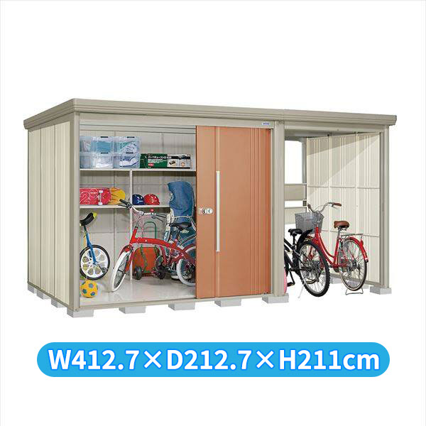 タクボ物置 TP／ストックマンプラスアルファ TP-Z4019 一般型 『物置 屋外 大型 倉庫 小屋 収納庫 diy サイクルポート タイヤ テント 庭 おしゃれ』【追加金額で取付工事可能】 トロピカルオレンジ