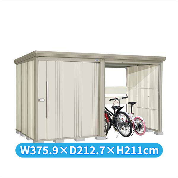 タクボ物置 TP／ストックマンプラスアルファ TP-SZ37R19 多雪型 『物置 屋外 大型 倉庫 小屋 収納庫 diy サイクルポート タイヤ テント 庭 おしゃれ』【追加金額で取付工事可能】 ムーンホワイト