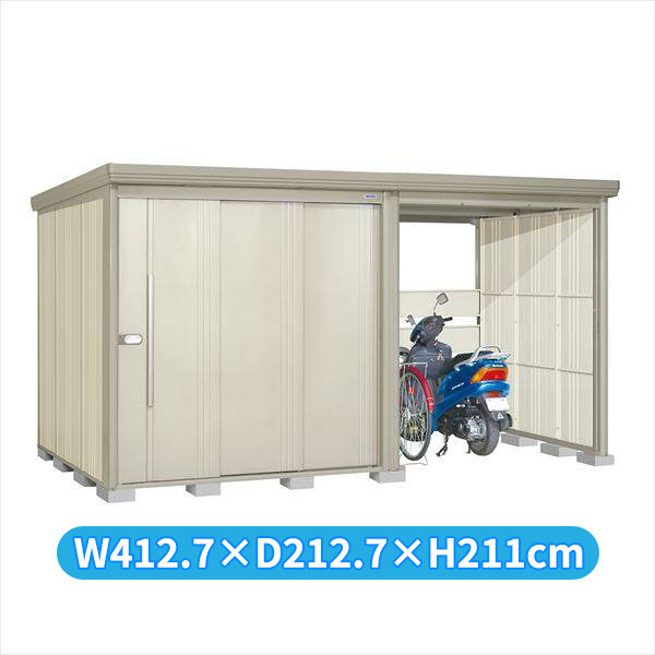タクボ物置 TP／ストックマンプラスアルファ TP-SZ40R19 多雪型 『物置 屋外 大型 倉庫 小屋 収納庫 diy サイクルポート タイヤ テント 庭 おしゃれ』【追加金額で取付工事可能】 ムーンホワイト