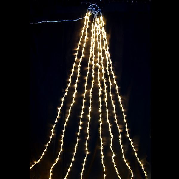 楽天市場】LEDドレープライト210球スター付(3m・コントローラー点滅