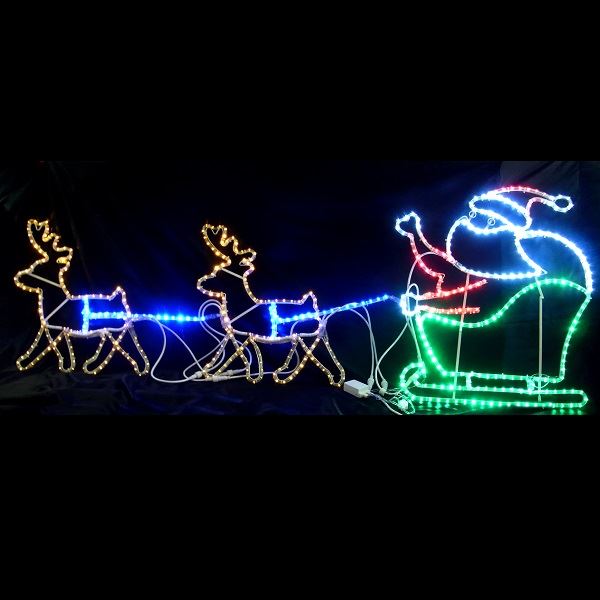 楽天市場】トナカイ＆プレゼントサンタ L2DM298/2Dモチーフ