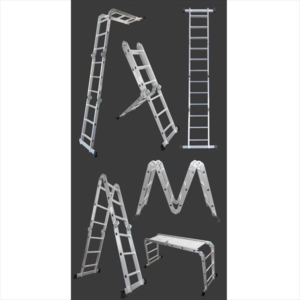 楽天市場】Hill Stone(ヒルストーン) 伸縮性はしご兼脚立 3.8m zk060