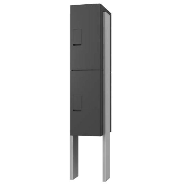 ナスタ 宅配ボックス ボックス本体２台ポール付セット KS-GP12AKT-T24-2□