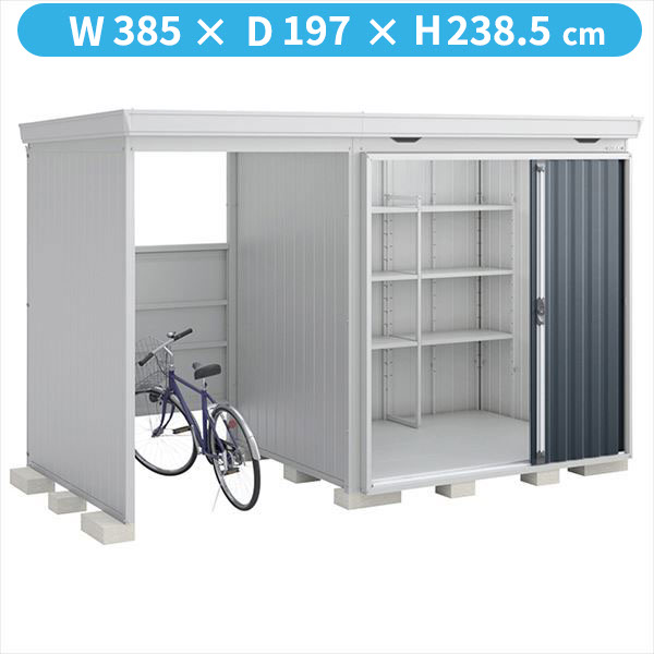【自転車置場 駐輪】イナバ物置 FW/フォルタ ウィズ FW-15K+2218H CG ハイルーフ 左側開放スペース 豪雪型『物置 屋外 大型 diy』【関東・東海地方限定配送】【追加金額で取付工事可能】 CG(チャコールグレー)|エクステリアのキロ支店