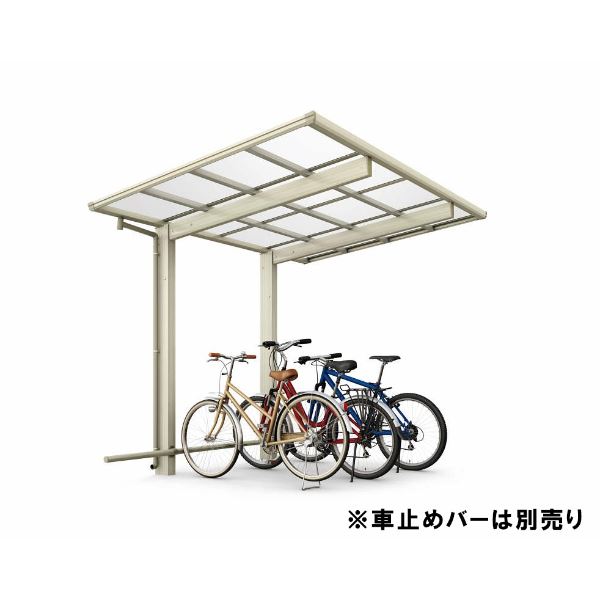 YKK サイクルポート エフルージュ ミニ ファースト 50 基本セット 29-21 標準柱 熱線遮断ポリカーボネート板 JDS-F アルミ色