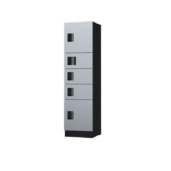 ナスタ 宅配ボックス（STANDARD） スタンダード ユニットタイプA 捺印付 KS-TL03R01AN-SK マンション用 大型 屋外設置可 自立式 アナログキー 防水タイプ シルバー｜エクステリアのキロ支店