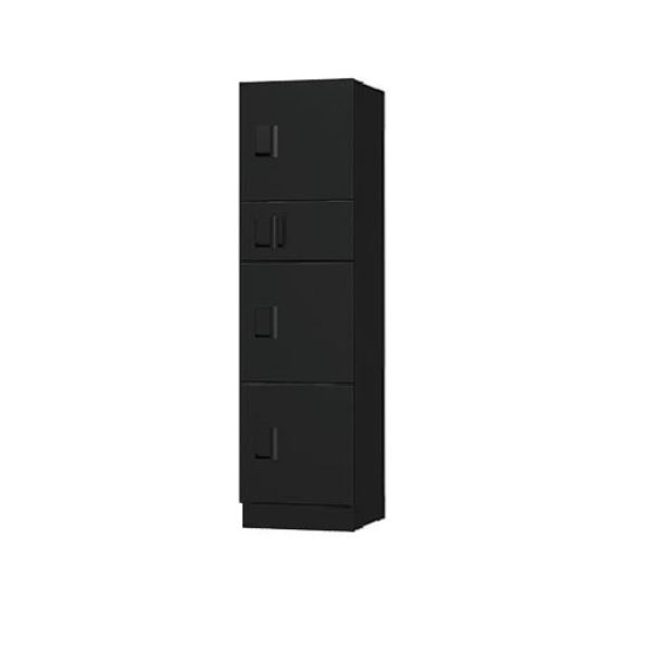 ナスタ 宅配ボックス（STANDARD） スタンダード ユニットタイプB 捺印付 KS-TL03R02AN-BK マンション用 大型 屋外設置可 自立式 アナログキー 防水タイプ ブラック｜エクステリアのキロ支店 257,400円
