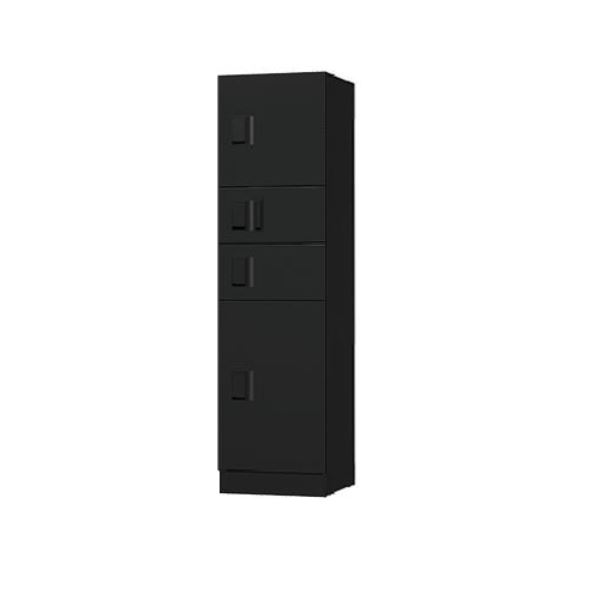 ナスタ 宅配ボックス（STANDARD） スタンダード ユニットタイプC 捺印付 KS-TL03R03AN-BK マンション用 大型 屋外設置可 自立式 アナログキー 防水タイプ ブラック｜エクステリアのキロ支店 257,400円
