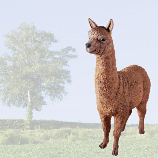 FRP アルパカの微笑み / Alpaca fr080074 『動物園オブジェ アニマルオブジェ 店舗・イベント向け』