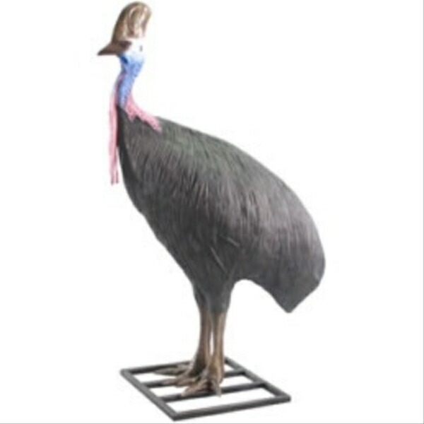 FRP ヒクイドリ雌(メス) / Cassowary Female fr080154 『動物園オブジェ アニマルオブジェ 店舗・イベント向け』|エクステリアのキロ支店