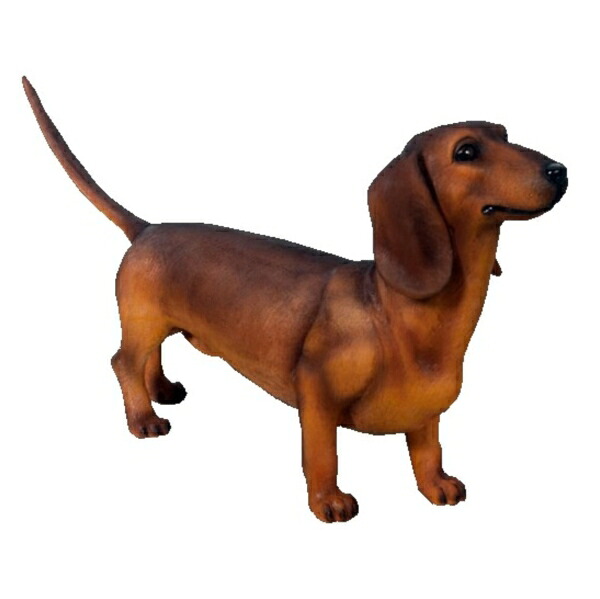 FRP ダックスフンド(ブラウン) / Dachshund fr110105br 『犬オブジェ アニマルオブジェ 店舗・イベント向け』｜エクステリアのキロ支店