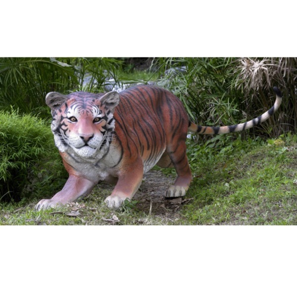 FRP 挑むベンガルタイガー / Bengal Tiger fr080120 『動物園オブジェ アニマルオブジェ 店舗・イベント向け』