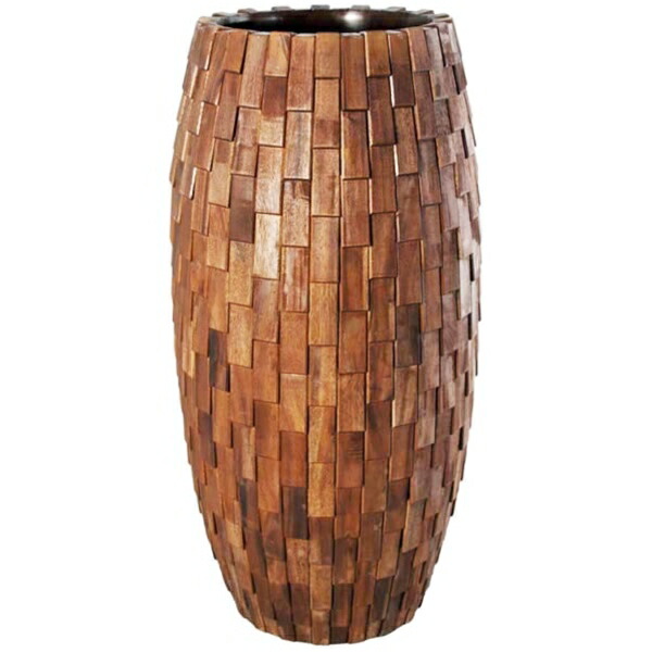 FRP 鼓型プランター(木重柄) / Elonga Planter 47x120cm fr3WO120 『プランター 店舗・イベント向け』|エクステリアのキロ支店