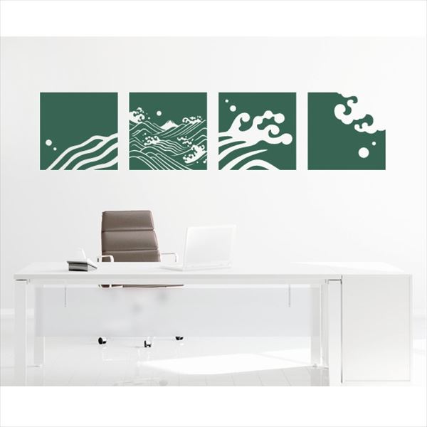 安い購入 東京ステッカー 高級ウォールステッカー 和風 荒波に富士 Lサイズ Ts0030 Dl うぐいす色 かわいい 壁 シール 値引 Www Sunbirdsacco Com