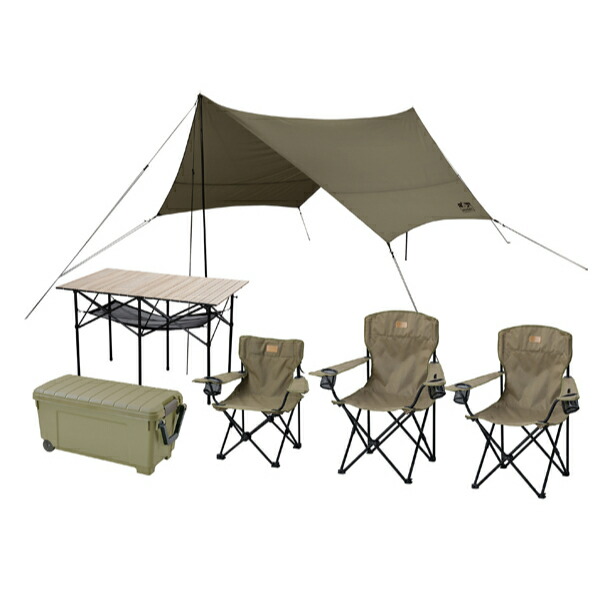 楽天市場】アイリスオーヤマ キャンプ用品5点セット2人用ロータイプ