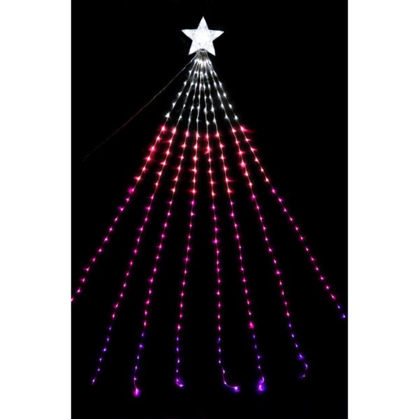 楽天市場】5mLEDナイアガラ ライトDX（レインボー）WG23412RA