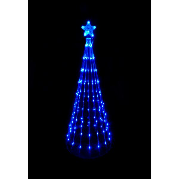 友愛玩具 LEDコーンツリー 150cm(ブルー) WG-1319BL 『クリスマス 屋外 LED イルミネーション ライト』