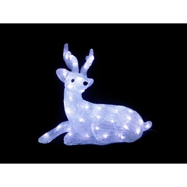商店 友愛玩具 Ledクリスタルモチーフイルミネーション Ledクリスタルノルディック トナカイ 座 Wg 7331b クリスマス 屋外 Led イルミネーション ライト Fucoa Cl