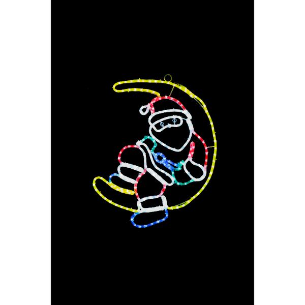 友愛玩具 LEDチューブライトモチーフ LEDチューブライト ムーンサンタ WG-2301 『クリスマス 屋外 LED イルミネーション ライト』