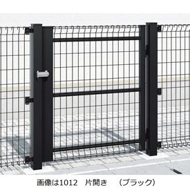 【送料無料】三協アルミ ロンバス2門扉 メッシュ門扉 片開き（内開き）1008 『ゲート 部材 ガーデン 住宅 境界 入口 塀 壁 diy おしゃれ メッシュ 門扉』