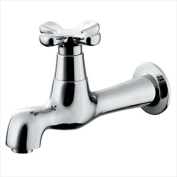 カクダイ 水栓金具 hana 横水栓 （ミドル） 702-000