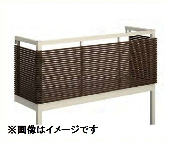 YKKAP ルシアスバルコニー 屋根置式 横ストライプ 関東間 標準柱 2間×5尺 床材リウッド アルミ+アルミカラー 『後付バルコニー 洗濯物干し場 リフォーム向け アルミ製』