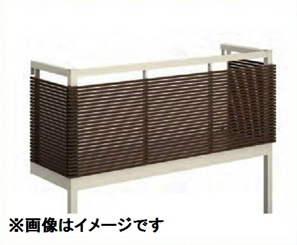 YKKAP ルシアスバルコニー 屋根置式 横ストライプ メーターモジュール ロング柱 1間×4尺 床材リベルパ アルミ+アルミカラー 『後付バルコニー 洗濯物干し場 リフォーム向け アルミ製』