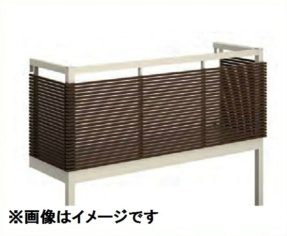 YKKAP ルシアスバルコニー 屋根置式 横ストライプ メーターモジュール 標準柱 1.5間×3尺 床材リベルパ アルミ+木調カラー 『後付バルコニー 洗濯物干し場 リフォーム向け アルミ製』