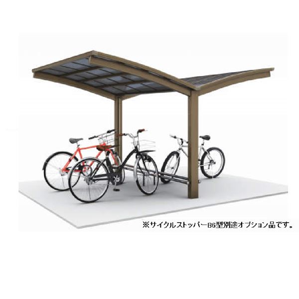 【法人様限定商品 個人宅・現場配送不可】四国化成 サイクルポート V-R オープンタイプ Y合掌タイプ 基本セット（単独用） 積雪20cm 延高 屋根材：ポリカ板 VCE-4031 169,175円