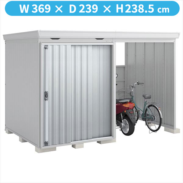 【自転車置場　駐輪】イナバ物置 FW／フォルタ ウィズ FW-1822+18KH PS ハイルーフ　右側開放スペース 多雪型『物置 屋外 大型 diy』【関東・東海地方限定配送】【追加金額で取付工事可能】 PS（プラチナシルバー） 179,920円