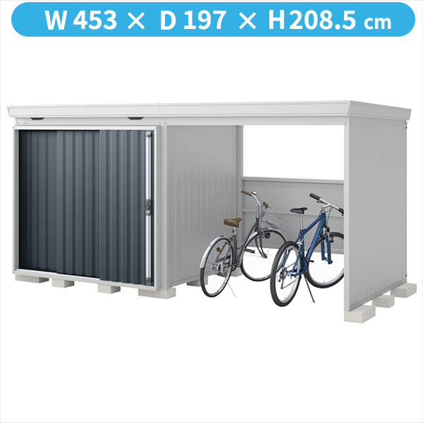 【自転車置場 駐輪】イナバ物置 FW/フォルタ ウィズ FW-2218+22KS CG スタンダード 右側開放スペース 一般型 結露軽減材付屋根『物置 屋外 大型 diy』【関東・東海地方限定配送】【追加金額で取付工事可能】 CG(チャコールグレー)|エクステリアのキロ支店