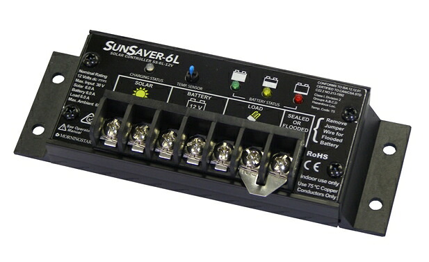 モーニングスター社充電コントローラーサンセーバー SS-6L｜エコSHOP桐生銀座
