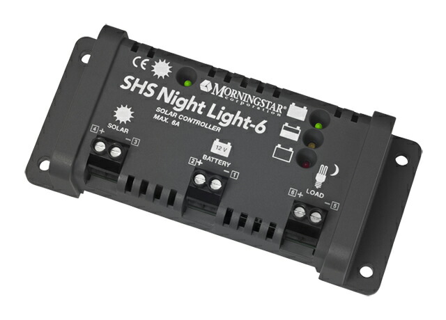モーニングスター社 ソーラーチャージ・ライティングコントローラー SHSシリーズ SHS-NL-6