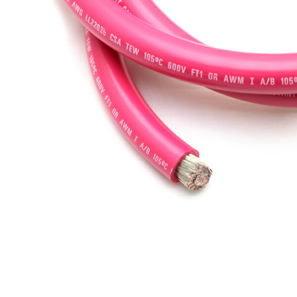 楽天市場】バッテリーケーブル 黒 22SQ 4AWG ブラック 切り売り