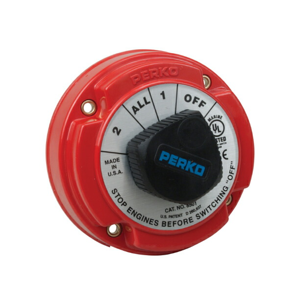 PERKO パーコ バッテリースイッチ OFF-1-ALL-2 250A 8501DP セレクター 電気配線パーツ 船外機 ボート 船｜キサカダイレクト　店
